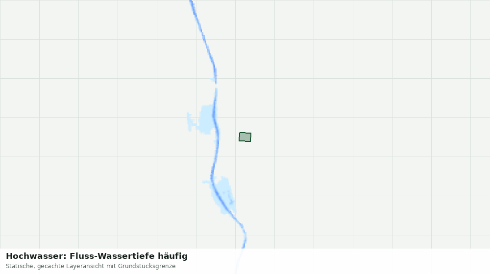 Statische Kartenansicht: Hochwasser: Fluss-Wassertiefe häufig