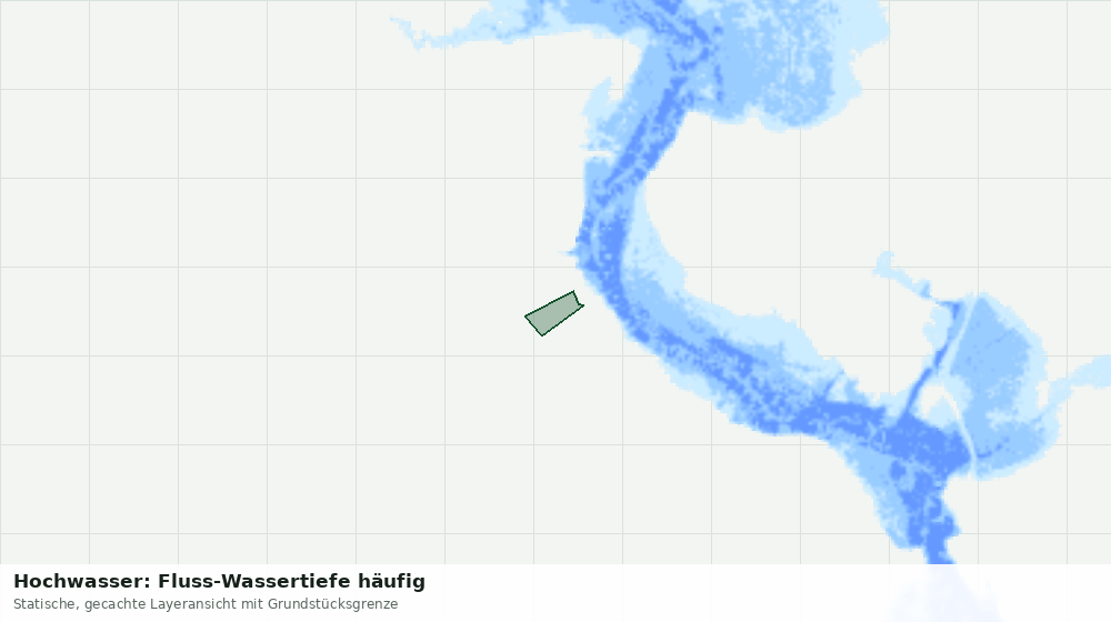 Statische Kartenansicht: Hochwasser: Fluss-Wassertiefe häufig