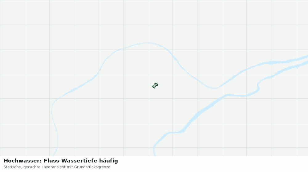 Statische Kartenansicht: Hochwasser: Fluss-Wassertiefe häufig