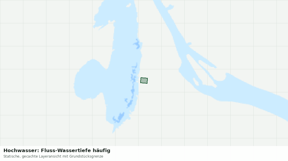 Statische Kartenansicht: Hochwasser: Fluss-Wassertiefe häufig