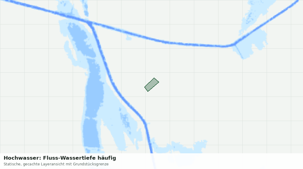 Statische Kartenansicht: Hochwasser: Fluss-Wassertiefe häufig