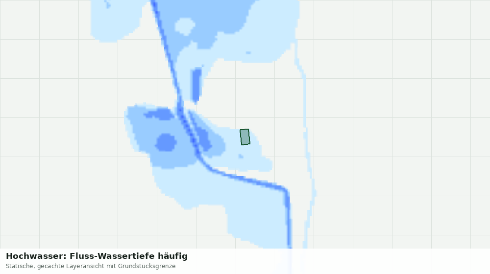 Statische Kartenansicht: Hochwasser: Fluss-Wassertiefe häufig