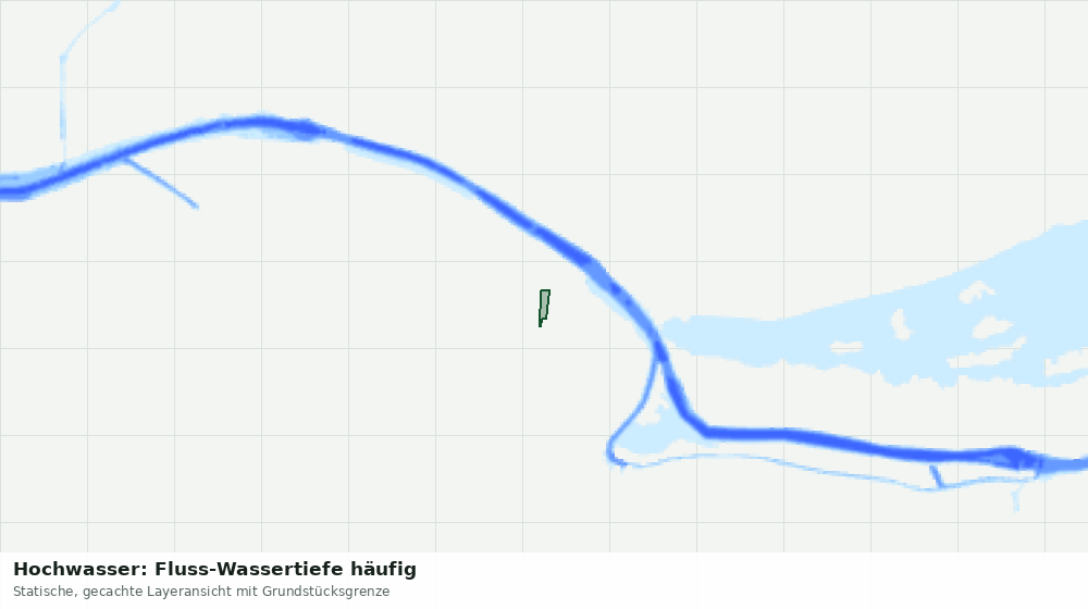 Statische Kartenansicht: Hochwasser: Fluss-Wassertiefe häufig