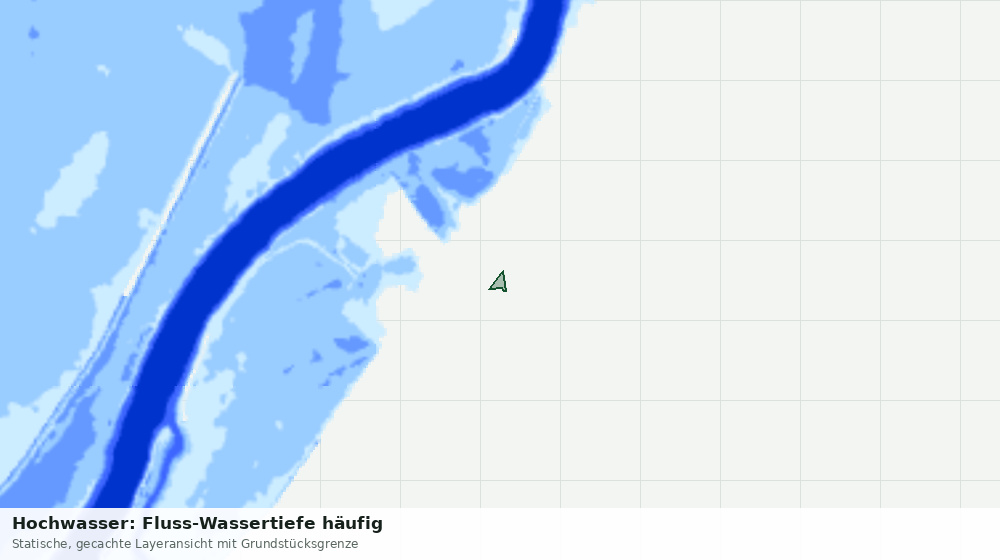 Statische Kartenansicht: Hochwasser: Fluss-Wassertiefe häufig