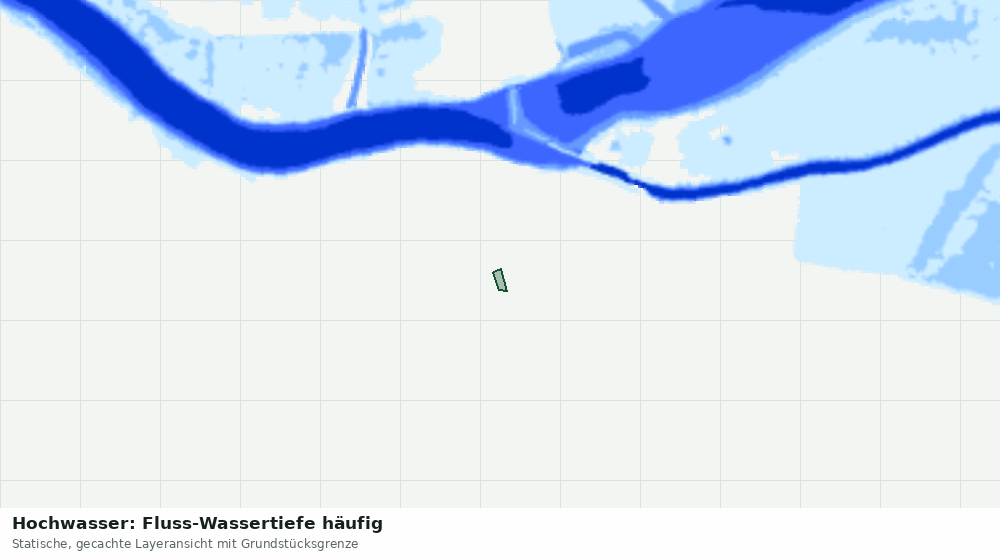 Statische Kartenansicht: Hochwasser: Fluss-Wassertiefe häufig