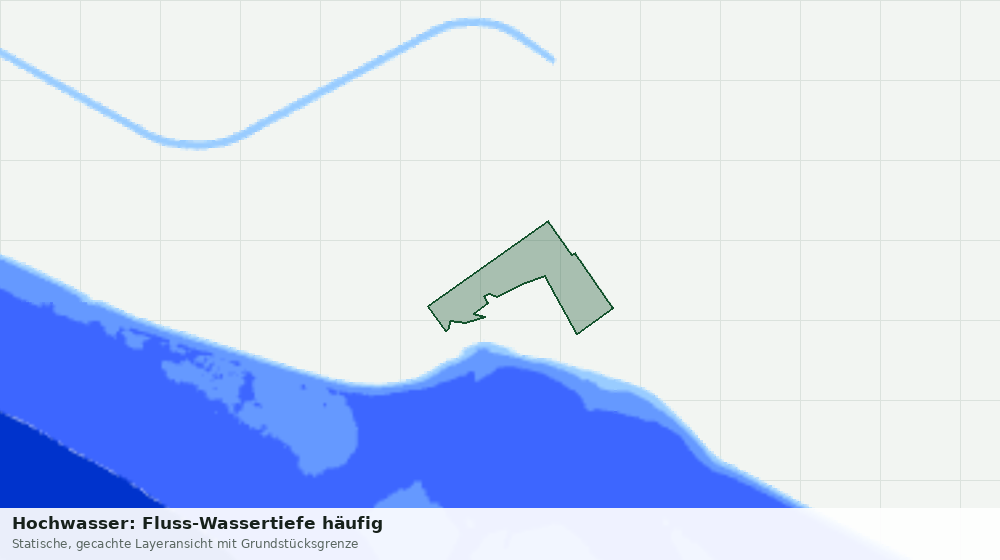 Statische Kartenansicht: Hochwasser: Fluss-Wassertiefe häufig