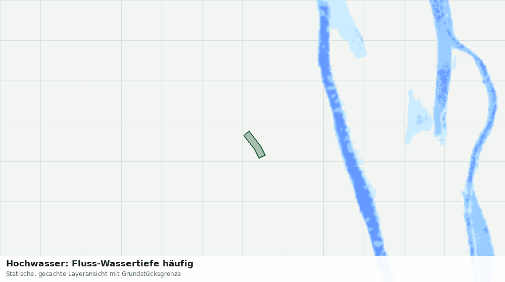 Statische Kartenansicht: Hochwasser: Fluss-Wassertiefe häufig