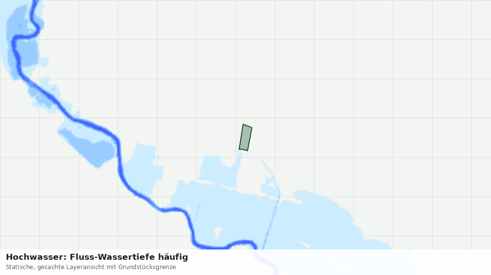 Statische Kartenansicht: Hochwasser: Fluss-Wassertiefe häufig