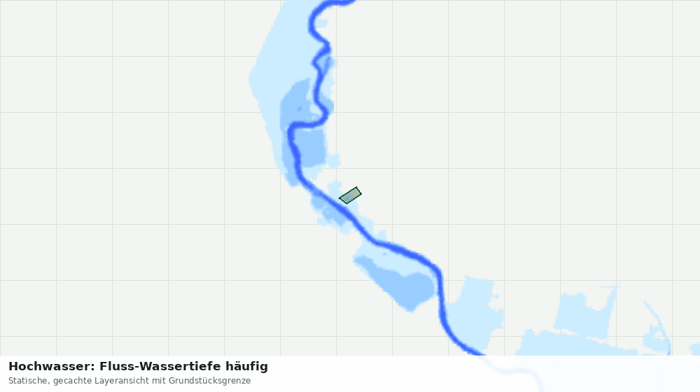 Statische Kartenansicht: Hochwasser: Fluss-Wassertiefe häufig