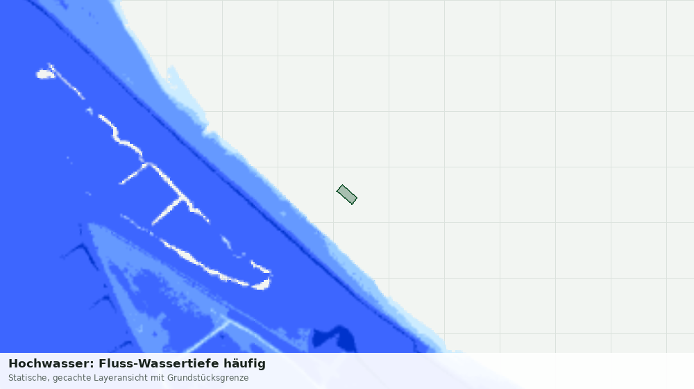 Statische Kartenansicht: Hochwasser: Fluss-Wassertiefe häufig