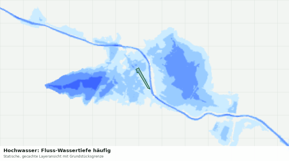 Statische Kartenansicht: Hochwasser: Fluss-Wassertiefe häufig