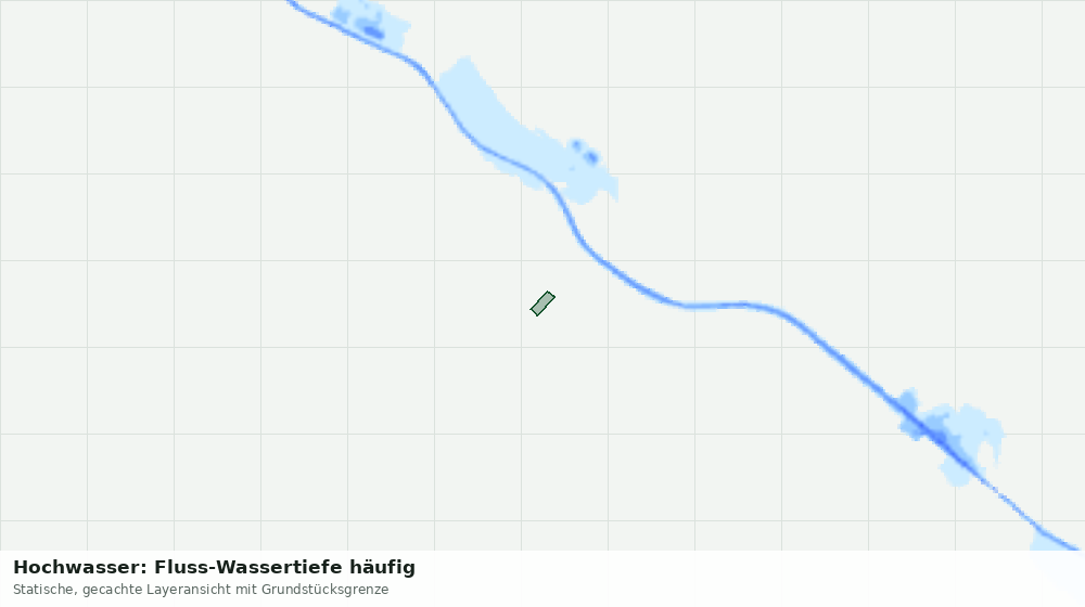 Statische Kartenansicht: Hochwasser: Fluss-Wassertiefe häufig
