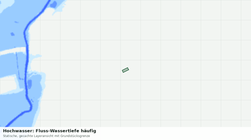 Statische Kartenansicht: Hochwasser: Fluss-Wassertiefe häufig
