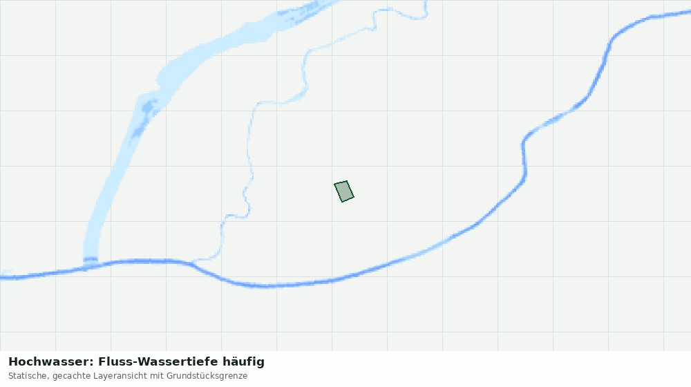 Statische Kartenansicht: Hochwasser: Fluss-Wassertiefe häufig