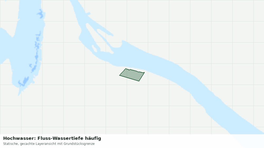Statische Kartenansicht: Hochwasser: Fluss-Wassertiefe häufig