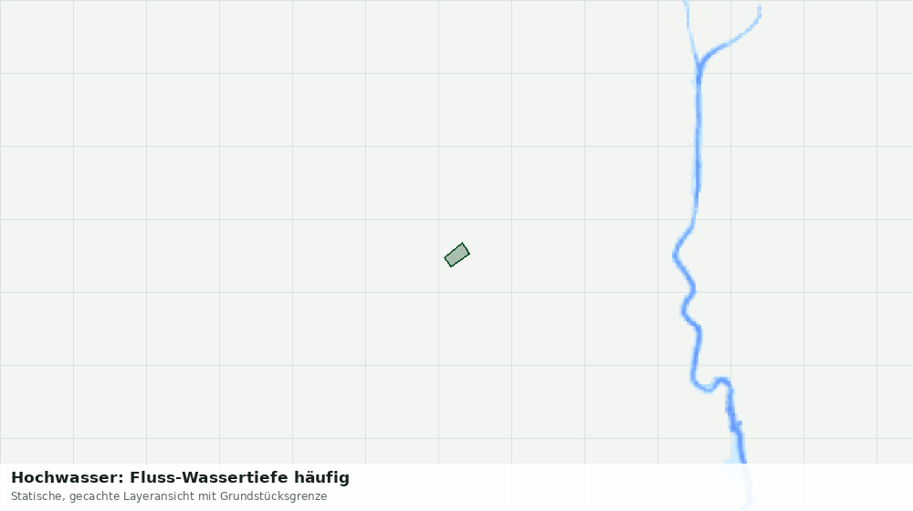 Statische Kartenansicht: Hochwasser: Fluss-Wassertiefe häufig