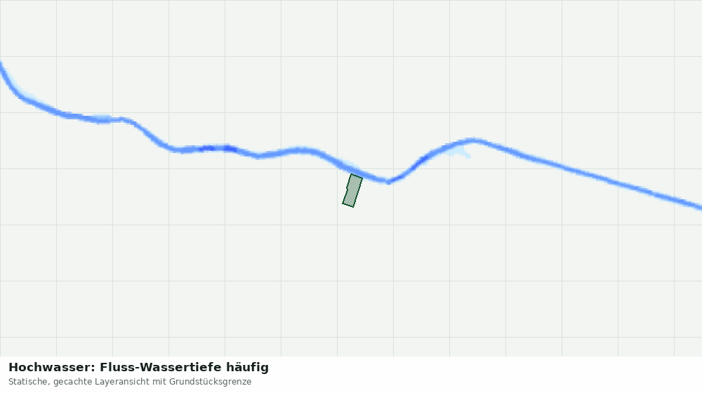 Statische Kartenansicht: Hochwasser: Fluss-Wassertiefe häufig