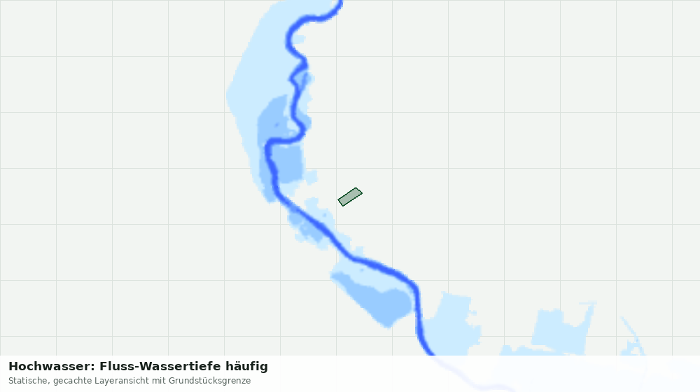 Statische Kartenansicht: Hochwasser: Fluss-Wassertiefe häufig