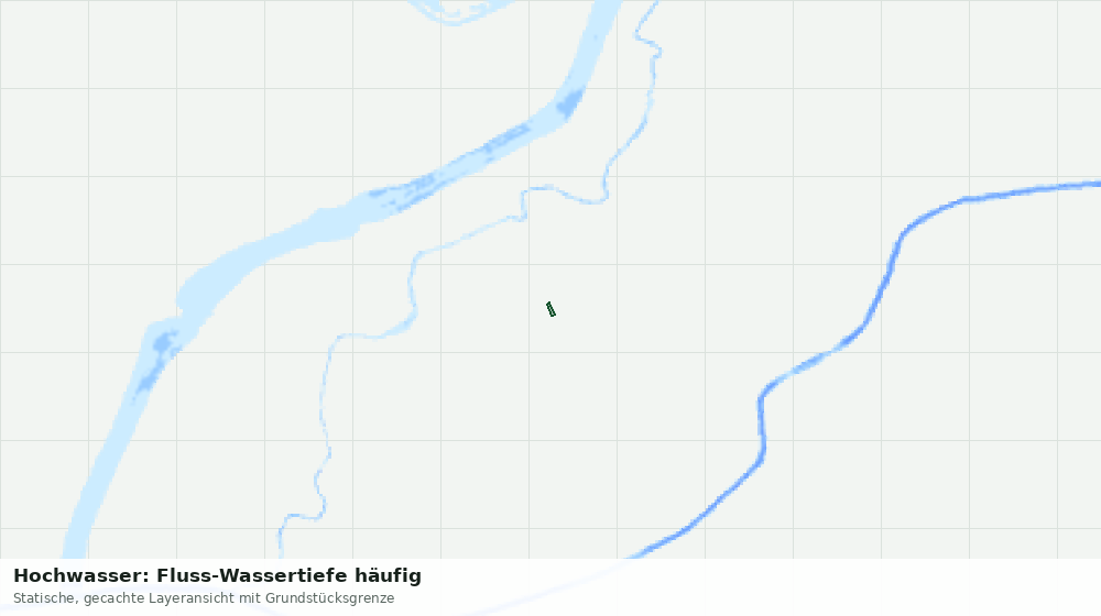 Statische Kartenansicht: Hochwasser: Fluss-Wassertiefe häufig