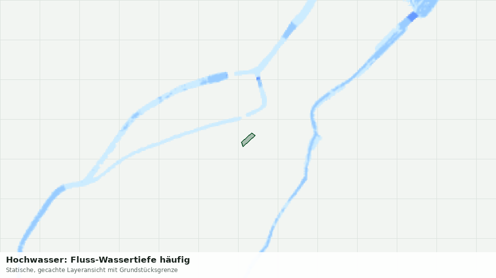 Statische Kartenansicht: Hochwasser: Fluss-Wassertiefe häufig