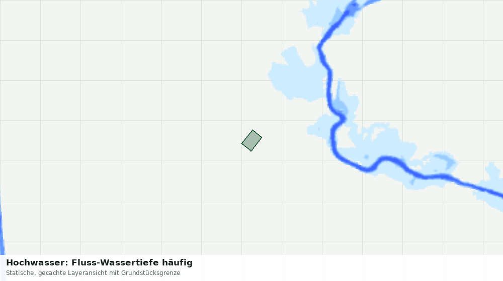 Statische Kartenansicht: Hochwasser: Fluss-Wassertiefe häufig