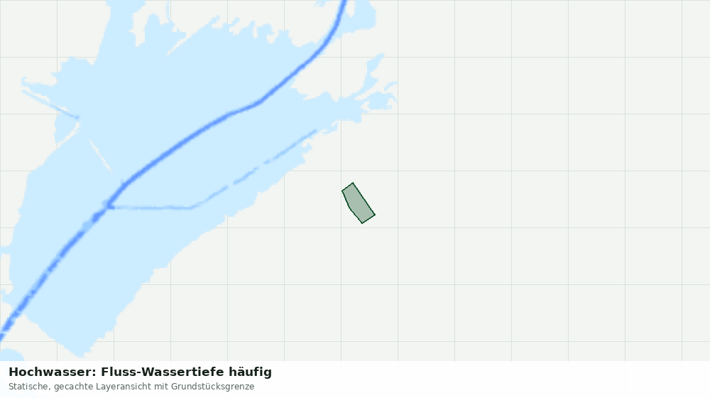 Statische Kartenansicht: Hochwasser: Fluss-Wassertiefe häufig