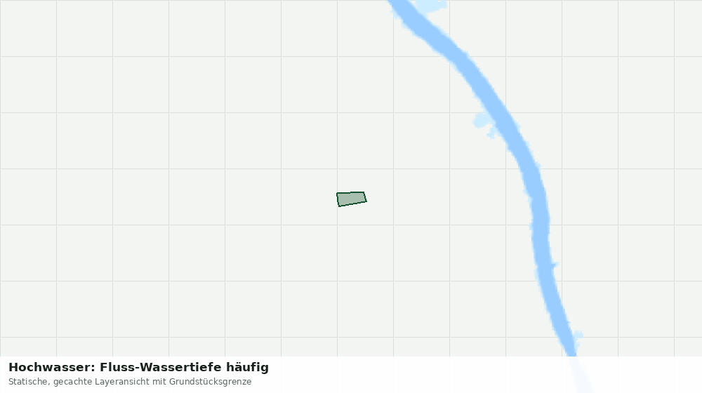 Statische Kartenansicht: Hochwasser: Fluss-Wassertiefe häufig