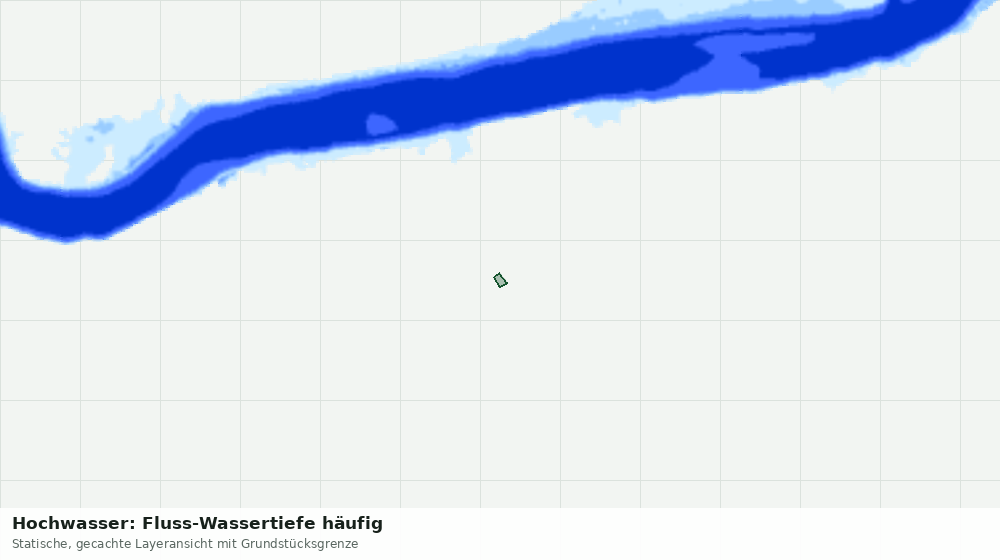 Statische Kartenansicht: Hochwasser: Fluss-Wassertiefe häufig