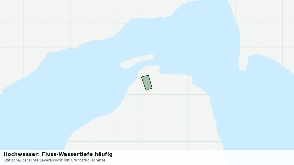Statische Kartenansicht: Hochwasser: Fluss-Wassertiefe häufig