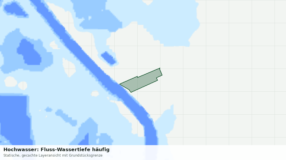 Statische Kartenansicht: Hochwasser: Fluss-Wassertiefe häufig