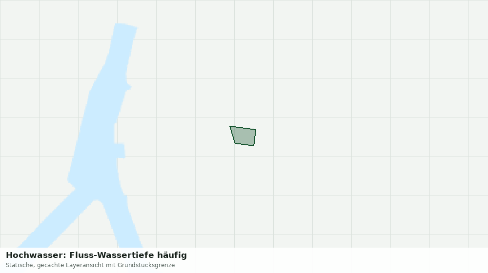 Statische Kartenansicht: Hochwasser: Fluss-Wassertiefe häufig