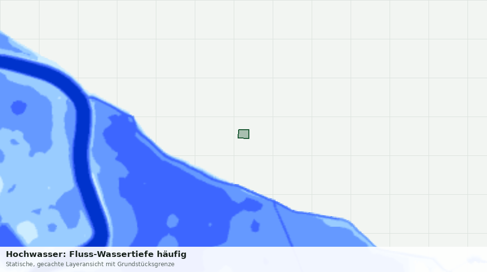 Statische Kartenansicht: Hochwasser: Fluss-Wassertiefe häufig