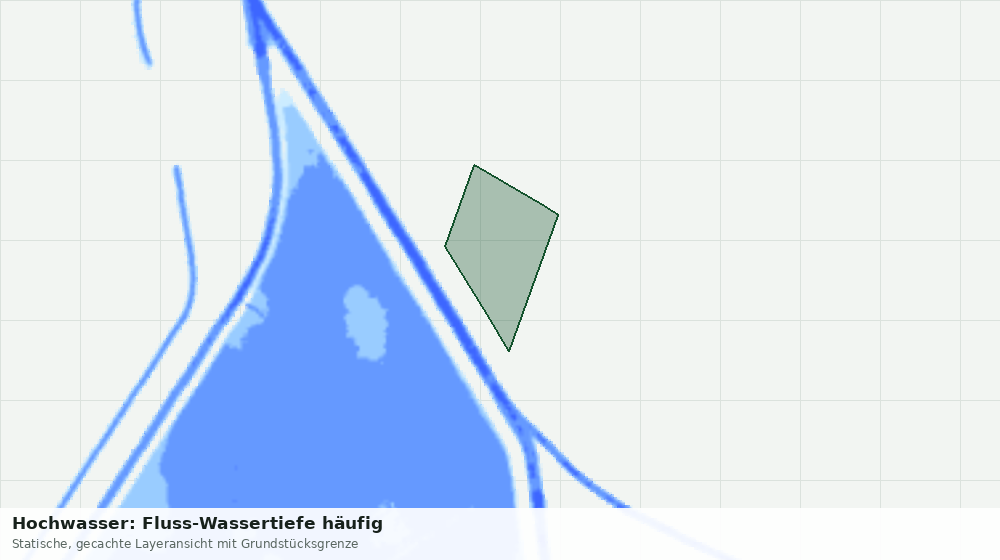 Statische Kartenansicht: Hochwasser: Fluss-Wassertiefe häufig