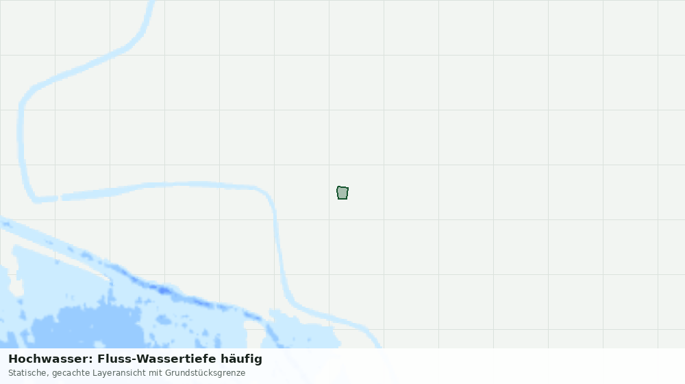 Statische Kartenansicht: Hochwasser: Fluss-Wassertiefe häufig