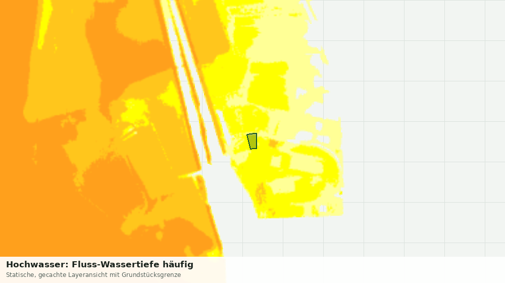 Statische Kartenansicht: Hochwasser: Fluss-Wassertiefe häufig