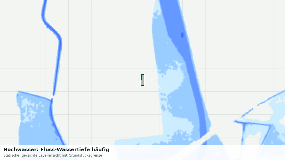 Statische Kartenansicht: Hochwasser: Fluss-Wassertiefe häufig