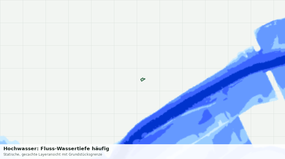Statische Kartenansicht: Hochwasser: Fluss-Wassertiefe häufig