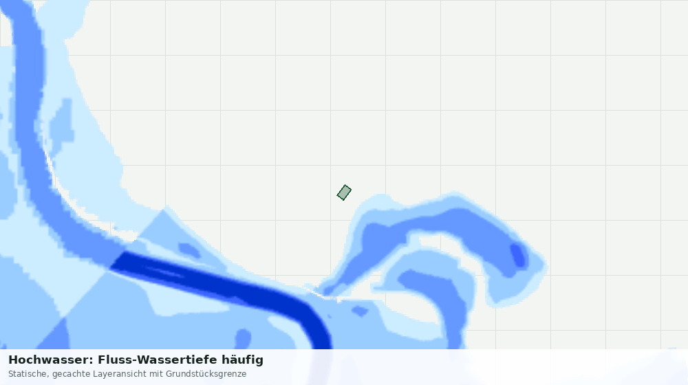 Statische Kartenansicht: Hochwasser: Fluss-Wassertiefe häufig