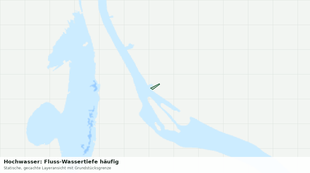Statische Kartenansicht: Hochwasser: Fluss-Wassertiefe häufig