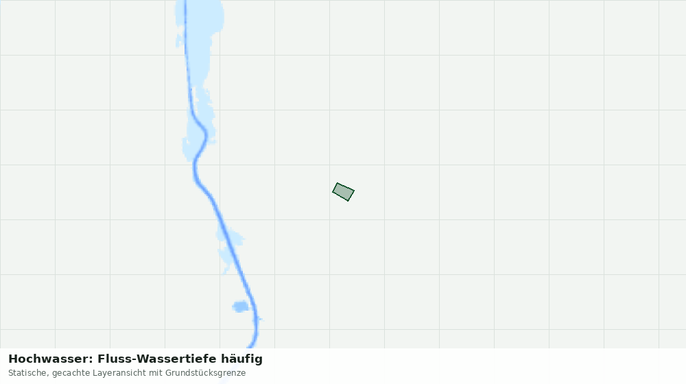 Statische Kartenansicht: Hochwasser: Fluss-Wassertiefe häufig