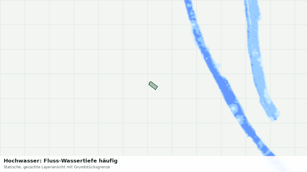 Statische Kartenansicht: Hochwasser: Fluss-Wassertiefe häufig