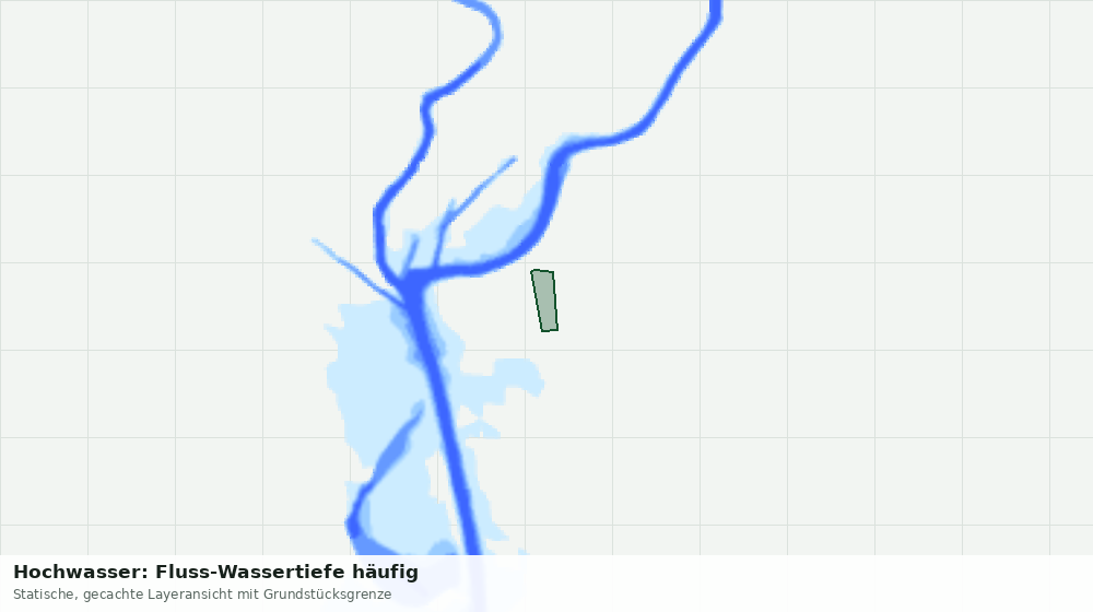 Statische Kartenansicht: Hochwasser: Fluss-Wassertiefe häufig
