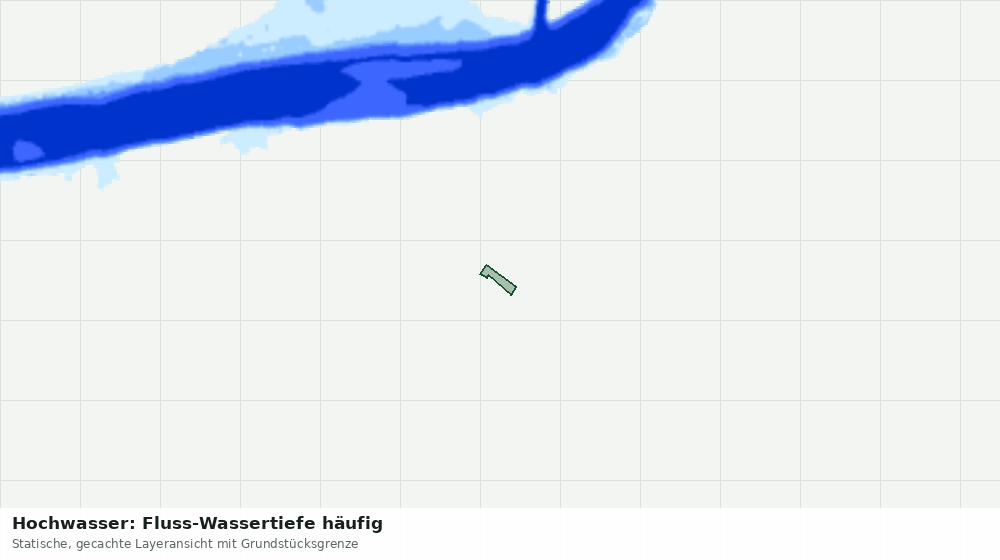 Statische Kartenansicht: Hochwasser: Fluss-Wassertiefe häufig