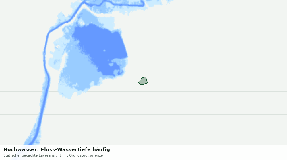 Statische Kartenansicht: Hochwasser: Fluss-Wassertiefe häufig
