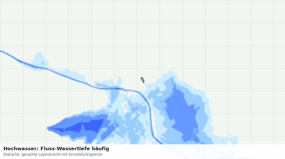 Statische Kartenansicht: Hochwasser: Fluss-Wassertiefe häufig