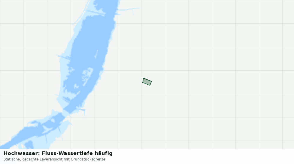 Statische Kartenansicht: Hochwasser: Fluss-Wassertiefe häufig