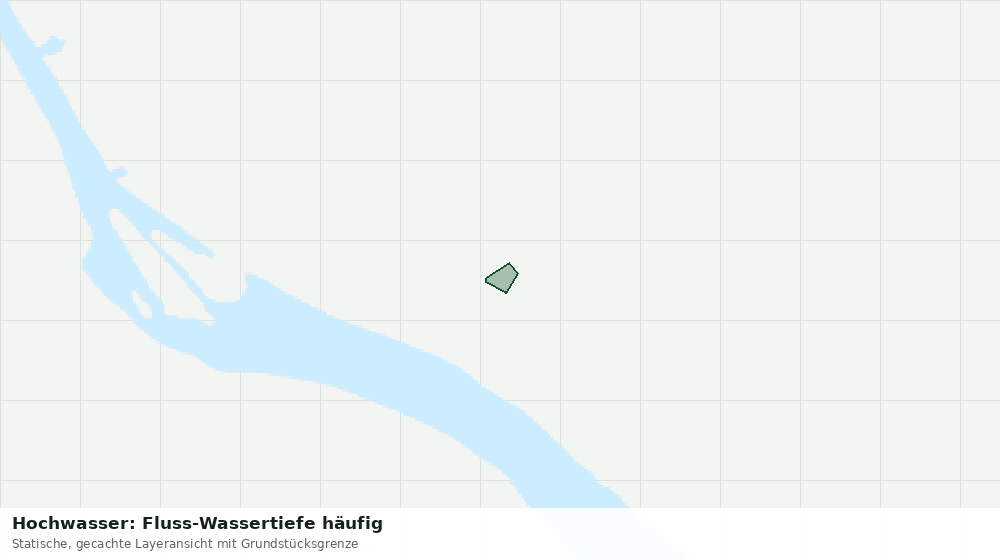 Statische Kartenansicht: Hochwasser: Fluss-Wassertiefe häufig
