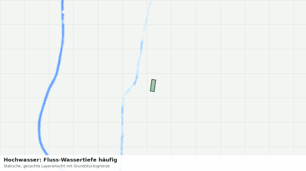 Statische Kartenansicht: Hochwasser: Fluss-Wassertiefe häufig