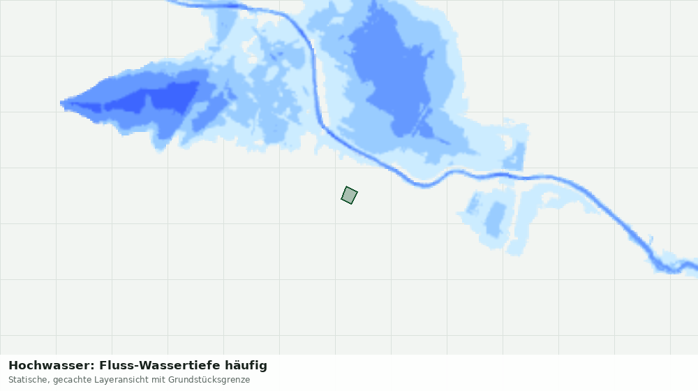 Statische Kartenansicht: Hochwasser: Fluss-Wassertiefe häufig