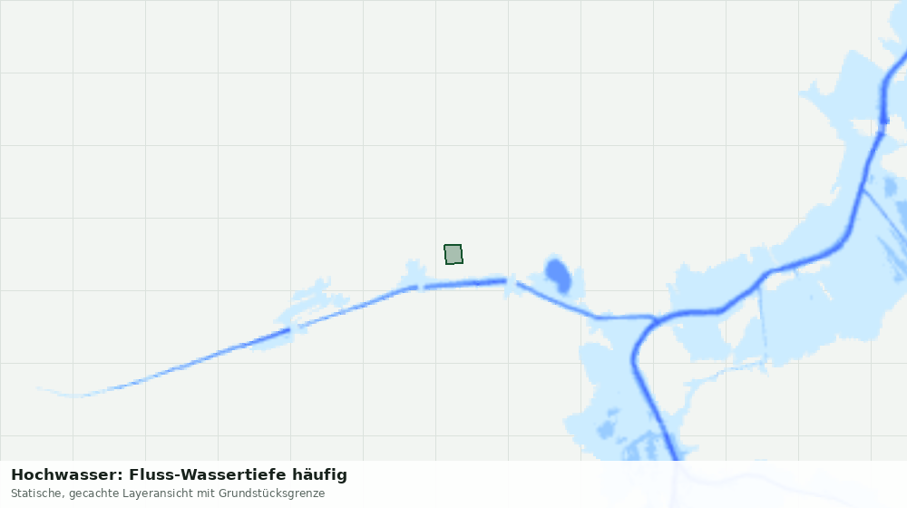 Statische Kartenansicht: Hochwasser: Fluss-Wassertiefe häufig